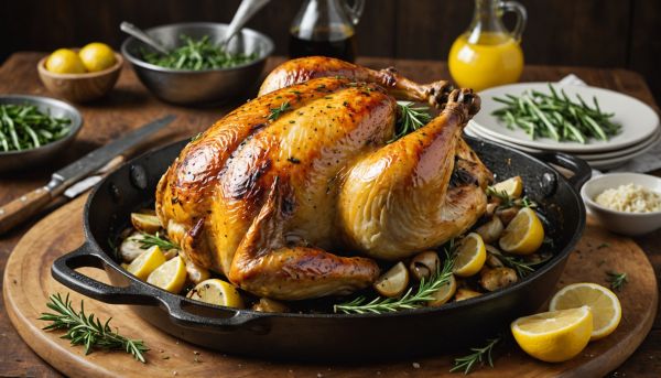 Comment cuisiner le poulet rôti aux herbes ?