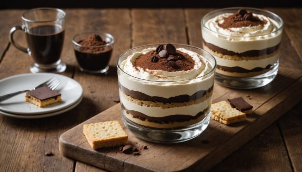 Le tiramisu traditionnel aux biscuits cuillère