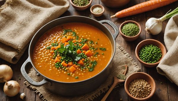 Préparer une soupe de lentilles économique