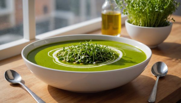 Réaliser une soupe détox aux légumes verts